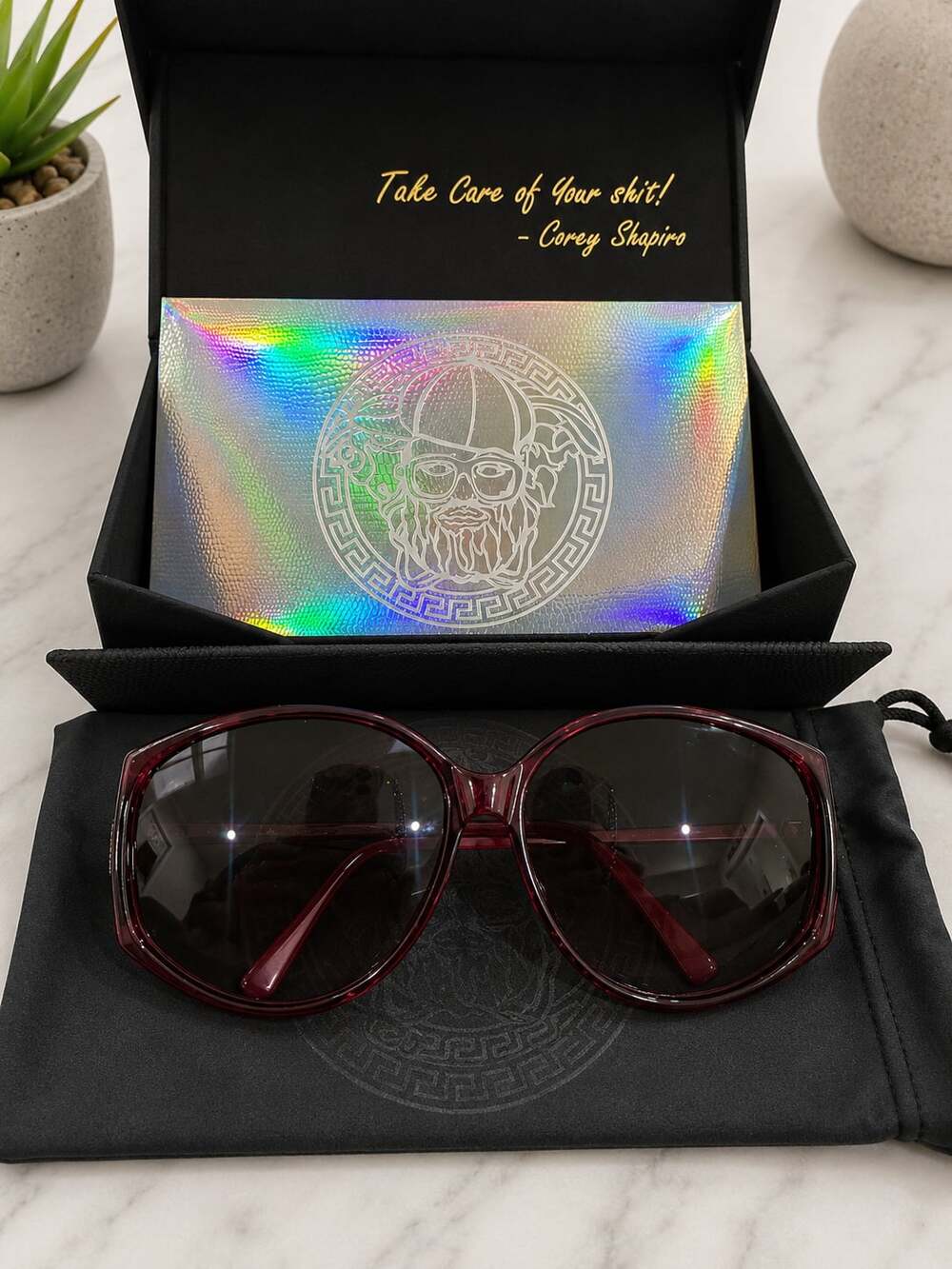 Christian Dior 2758 Burgundy Oversized Sunglasses Vintage France 60mm Rare